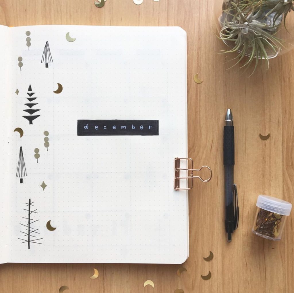 idée bullet journal minimaliste