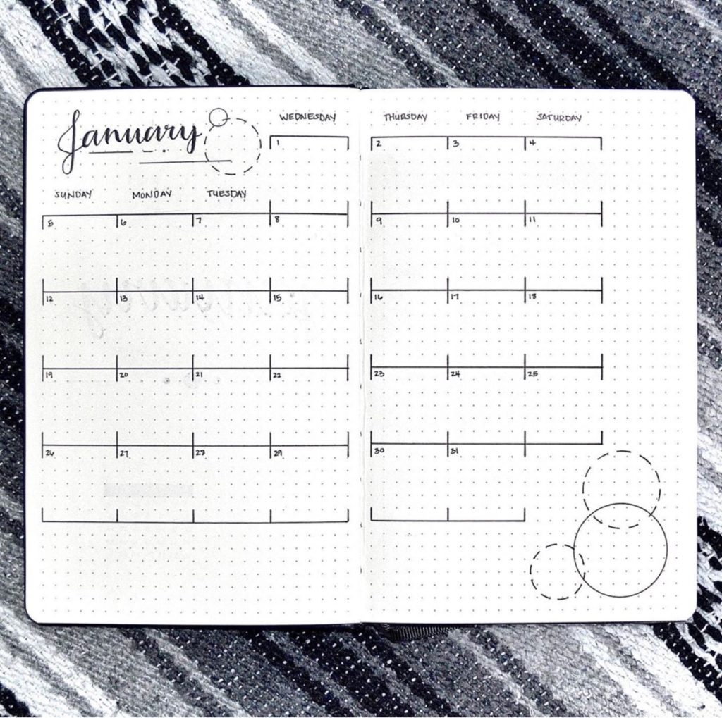 bullet journal monthly