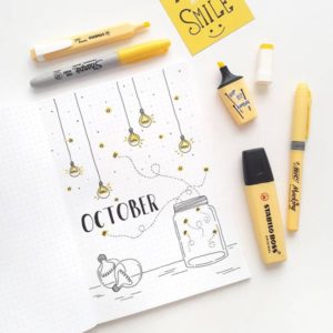 idée bullet journal octobre