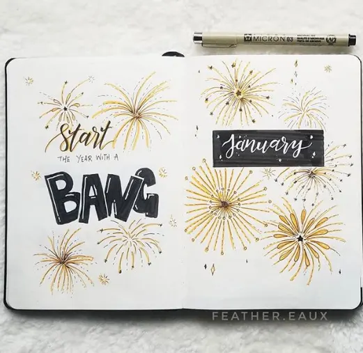 bullet journal janvier