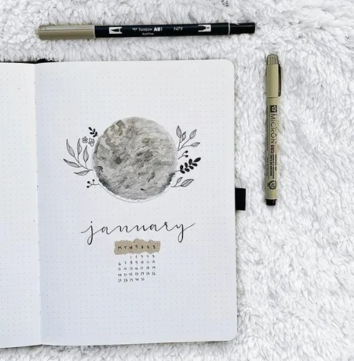 bullet journal janvier